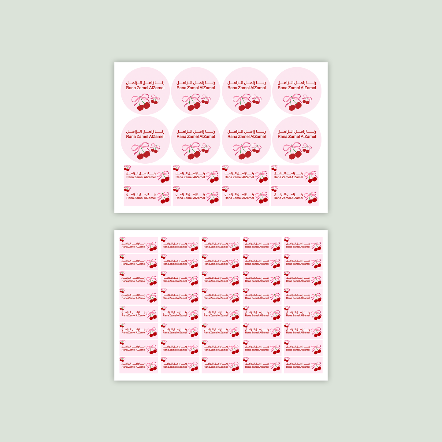 Sweet Cherry Name Labels 🍒🏷️