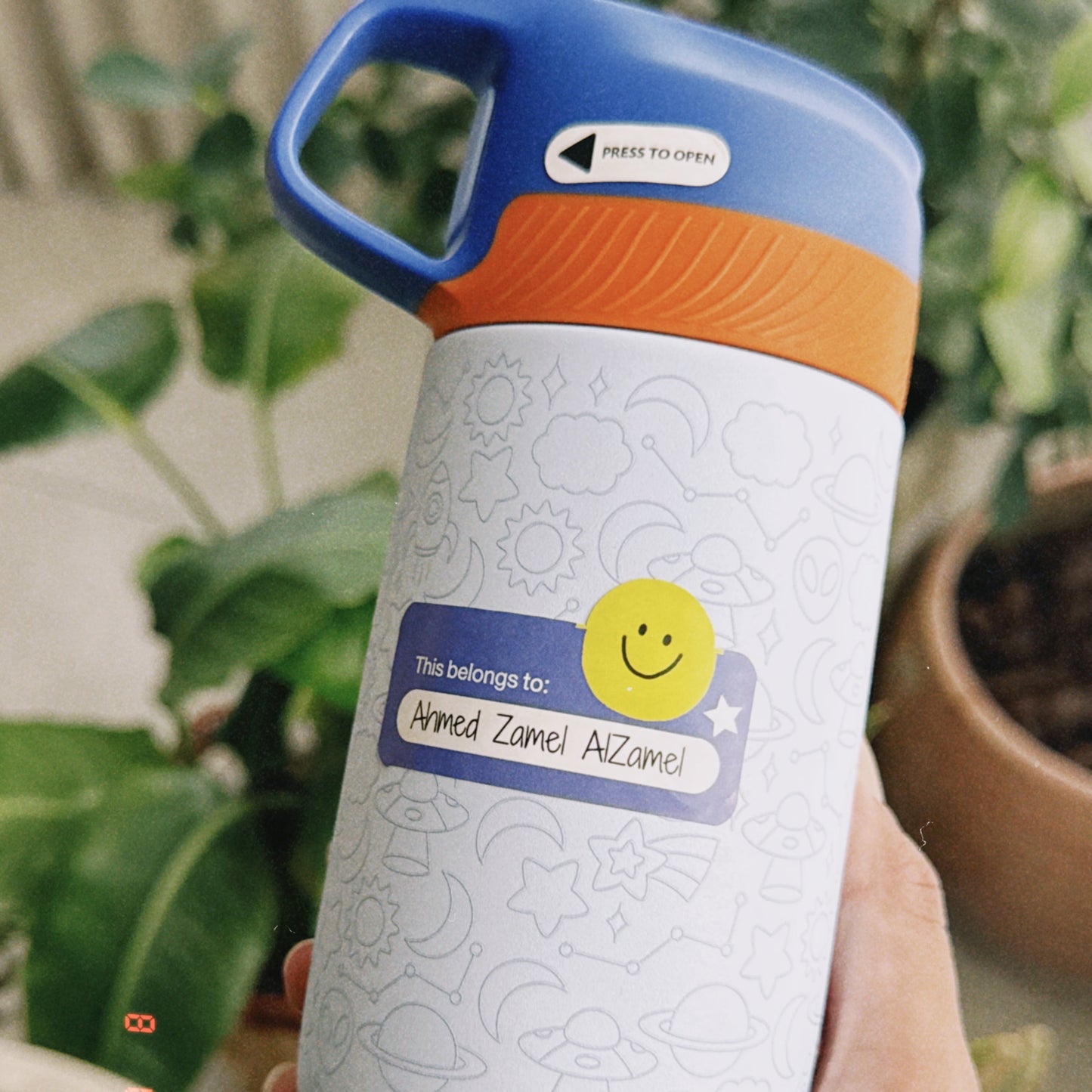 Blue Smiley Name Labels😊🏷️