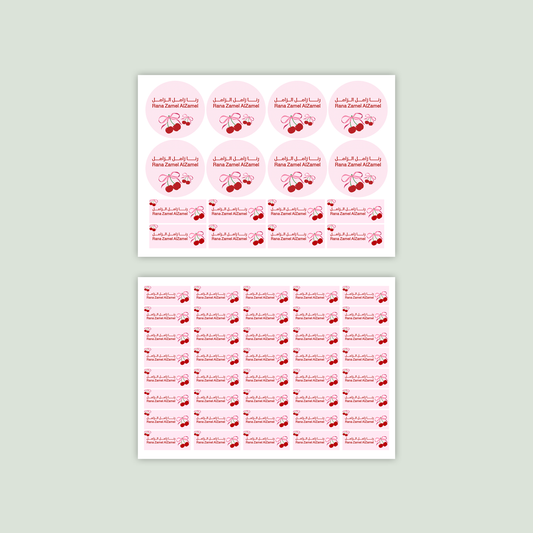 Sweet Cherry Name Labels 🍒🏷️