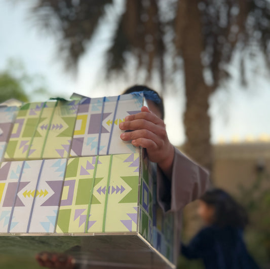 Blue & Green Sadu Gergean ( Set of 12 )